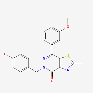 5-(4-fluorobenzyl)-7-(3-methoxyphenyl)-2-methylthiazolo[4,5-d]pyridazin-4(5H)-one