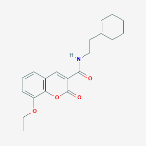molecular formula C20H23NO4 B2894004 N-[2-(cyclohex-1-en-1-yl)ethyl]-8-ethoxy-2-oxo-2H-chromene-3-carboxamide CAS No. 774591-31-0