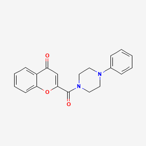 molecular formula C20H18N2O3 B2894013 2-(4-Phenylpiperazine-1-carbonyl)chromen-4-one CAS No. 477545-79-2