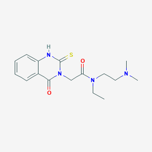 molecular formula C16H22N4O2S B2894027 N-(2-(二甲氨基)乙基)-N-乙基-2-(4-氧代-2-硫代-1,2-二氢喹唑啉-3(4H)-基)乙酰胺 CAS No. 422527-62-6