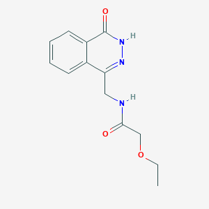 molecular formula C13H15N3O3 B2894048 2-乙氧基-N-[(4-氧代-3H-酞嗪-1-基)甲基]乙酰胺 CAS No. 899745-38-1