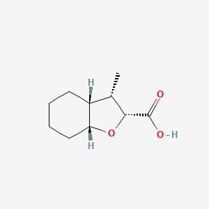 molecular formula C10H16O3 B2894053 (2R,3S,3Ar,7aR)-3-甲基-2,3,3a,4,5,6,7,7a-八氢-1-苯并呋喃-2-甲酸 CAS No. 2418594-57-5