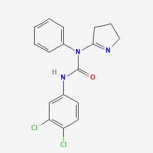 molecular formula C17H15Cl2N3O B2894060 3-(3,4-dichlorophenyl)-1-(3,4-dihydro-2H-pyrrol-5-yl)-1-phenylurea CAS No. 400870-07-7