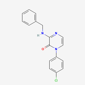 3-(Benzylamino)-1-(4-chlorophenyl)pyrazin-2-one