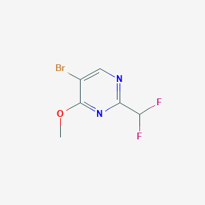molecular formula C6H5BrF2N2O B2894062 5-Bromo-2-(difluoromethyl)-4-methoxypyrimidine CAS No. 2248287-62-7