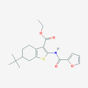 Ethyl 6-tert-butyl-2-(2-furoylamino)-4,5,6,7-tetrahydro-1-benzothiophene-3-carboxylate