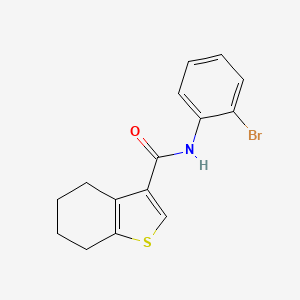 molecular formula C15H14BrNOS B2894072 N-(2-bromophenyl)-4,5,6,7-tetrahydro-1-benzothiophene-3-carboxamide CAS No. 314250-93-6