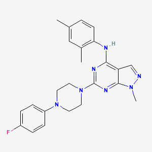 N-(2,4-dimethylphenyl)-6-[4-(4-fluorophenyl)piperazin-1-yl]-1-methyl-1H-pyrazolo[3,4-d]pyrimidin-4-amine