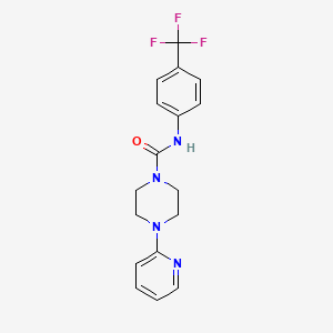 4-pyridin-2-yl-N-[4-(trifluoromethyl)phenyl]piperazine-1-carboxamide