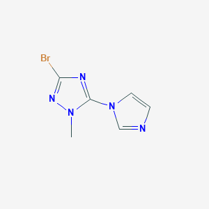 3-bromo-5-(1H-imidazol-1-yl)-1-methyl-1H-1,2,4-triazole