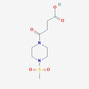 molecular formula C9H16N2O5S B2894086 4-[4-(甲基磺酰基)哌嗪-1-基]-4-氧代丁酸 CAS No. 899019-04-6