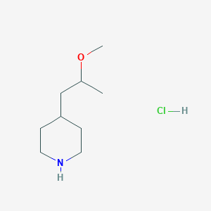 molecular formula C9H20ClNO B2894087 4-(2-Methoxypropyl)piperidine hydrochloride CAS No. 1100916-05-9; 1242339-01-0