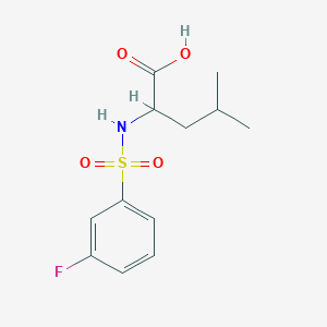 ((3-Fluorophenyl)sulfonyl)leucine