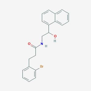 3-(2-bromophenyl)-N-(2-hydroxy-2-(naphthalen-1-yl)ethyl)propanamide