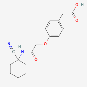 2-(4-{[(1-Cyanocyclohexyl)carbamoyl]methoxy}phenyl)acetic acid