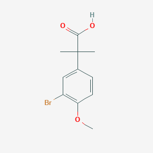 molecular formula C11H13BrO3 B2894103 2-(3-溴-4-甲氧基苯基)-2-甲基丙酸 CAS No. 93748-15-3