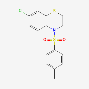7-chloro-4-[(4-methylphenyl)sulfonyl]-3,4-dihydro-2H-1,4-benzothiazine