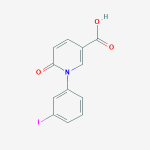 molecular formula C12H8INO3 B2894120 1-(3-Iodophenyl)-6-oxo-1,6-dihydropyridine-3-carboxylic acid CAS No. 1280662-44-3