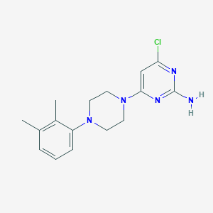 molecular formula C16H20ClN5 B2894131 4-Chloro-6-[4-(2,3-dimethylphenyl)piperazino]-2-pyrimidinamine CAS No. 339016-04-5