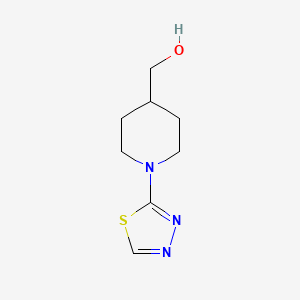 molecular formula C8H13N3OS B2894134 (1-(1,3,4-Thiadiazol-2-yl)piperidin-4-yl)methanol CAS No. 1341373-11-2