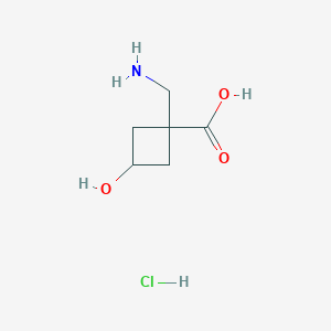 1-(aminomethyl)-3-hydroxycyclobutane-1-carboxylic acid hydrochloride, Mixture of diastereomers