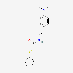 2-(cyclopentylthio)-N-(4-(dimethylamino)phenethyl)acetamide