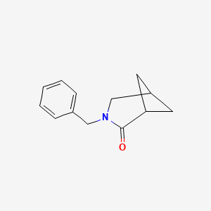 molecular formula C13H15NO B2894163 3-苄基-3-氮杂双环[3.1.1]庚烷-2-酮 CAS No. 1352925-73-5