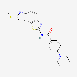 4-(diethylamino)-N-(7-(methylthio)benzo[1,2-d:4,3-d']bis(thiazole)-2-yl)benzamide
