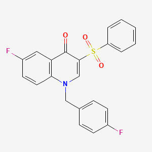 6-fluoro-1-(4-fluorobenzyl)-3-(phenylsulfonyl)quinolin-4(1H)-one