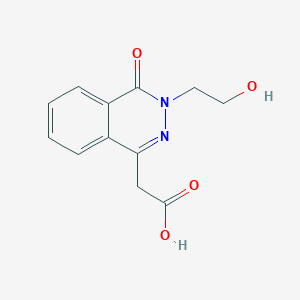 [3-(2-Hydroxyethyl)-4-oxo-3,4-dihydrophthalazin-1-yl]acetic acid