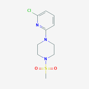 molecular formula C10H14ClN3O2S B2894247 1-(6-Chloro-2-pyridinyl)-4-(methylsulfonyl)piperazine CAS No. 260441-50-7