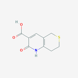 molecular formula C9H9NO3S B2894250 2-氧代-2,5,7,8-四氢-1H-硫代吡喃并[4,3-b]吡啶-3-羧酸 CAS No. 1249206-77-6