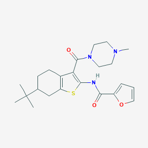 N-{6-tert-butyl-3-[(4-methyl-1-piperazinyl)carbonyl]-4,5,6,7-tetrahydro-1-benzothien-2-yl}-2-furamide