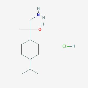 1-Amino-2-(4-propan-2-ylcyclohexyl)propan-2-ol;hydrochloride
