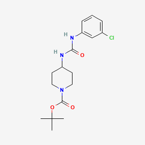 molecular formula C17H24ClN3O3 B2894269 tert-Butyl 4-[3-(3-chlorophenyl)ureido]piperidine-1-carboxylate CAS No. 1197553-84-6