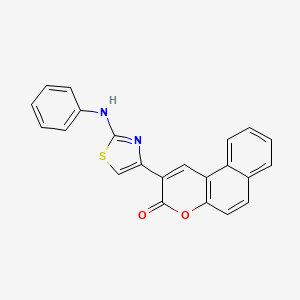 2-[2-(phenylamino)-1,3-thiazol-4-yl]-3H-benzo[f]chromen-3-one