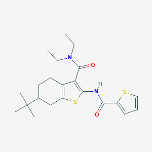 6-tert-butyl-N,N-diethyl-2-[(2-thienylcarbonyl)amino]-4,5,6,7-tetrahydro-1-benzothiophene-3-carboxamide