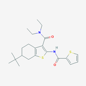 6-TERT-BUTYL-N,N-DIETHYL-2-(THIOPHENE-2-AMIDO)-4,5,6,7-TETRAHYDRO-1-BENZOTHIOPHENE-3-CARBOXAMIDE