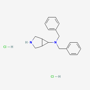 molecular formula C19H24Cl2N2 B2894314 N,N-dibenzyl-3-azabicyclo[3.1.0]hexan-6-amine dihydrochloride CAS No. 2034278-90-3