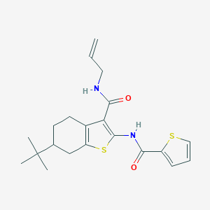 6-TERT-BUTYL-N-(PROP-2-EN-1-YL)-2-(THIOPHENE-2-AMIDO)-4,5,6,7-TETRAHYDRO-1-BENZOTHIOPHENE-3-CARBOXAMIDE