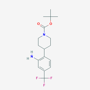 Tert-butyl 4-[2-amino-4-(trifluoromethyl)phenyl]piperidine-1-carboxylate