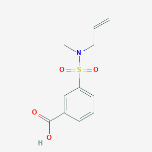 molecular formula C11H13NO4S B2894352 3-[Methyl(prop-2-en-1-yl)sulfamoyl]benzoic acid CAS No. 1225764-58-8