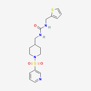 1-((1-(Pyridin-3-ylsulfonyl)piperidin-4-yl)methyl)-3-(thiophen-2-ylmethyl)urea