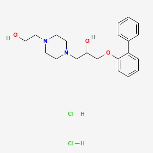 1-([1,1'-Biphenyl]-2-yloxy)-3-(4-(2-hydroxyethyl)piperazin-1-yl)propan-2-ol dihydrochloride