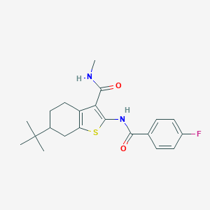 6-tert-butyl-2-[(4-fluorobenzoyl)amino]-N-methyl-4,5,6,7-tetrahydro-1-benzothiophene-3-carboxamide