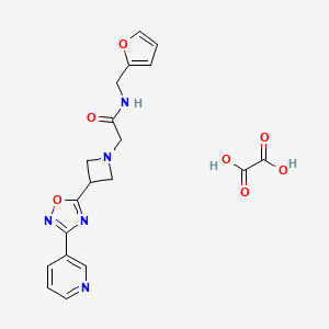 N-(furan-2-ylmethyl)-2-(3-(3-(pyridin-3-yl)-1,2,4-oxadiazol-5-yl)azetidin-1-yl)acetamide oxalate
