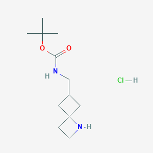 Tert-butyl N-(1-azaspiro[3.3]heptan-6-ylmethyl)carbamate;hydrochloride