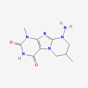 9-amino-1,7-dimethyl-6,7,8,9-tetrahydropyrimido[2,1-f]purine-2,4(1H,3H)-dione
