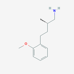 molecular formula C12H19NO B2894422 (2S)-4-(2-Methoxyphenyl)-2-methylbutan-1-amine CAS No. 2248175-34-8