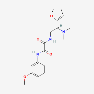 molecular formula C17H21N3O4 B2894424 N1-(2-(dimethylamino)-2-(furan-2-yl)ethyl)-N2-(3-methoxyphenyl)oxalamide CAS No. 899999-02-1